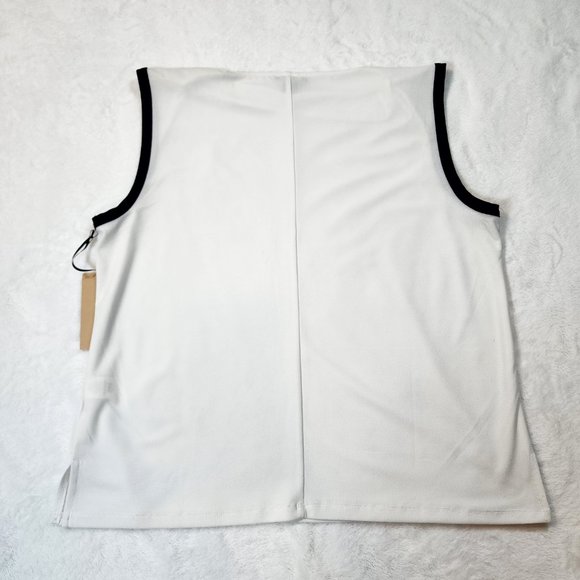 Halogen White Sleeveless Cowl Neck Blouse Size Large - Picture 8 of 14